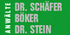 Logo von Schäfer Christian Dr. Arbeitsrecht, Böker Hartmut Familienrecht, Stein Bernd Dr. Verkehrsrecht // Rechtsanwälte und Notare